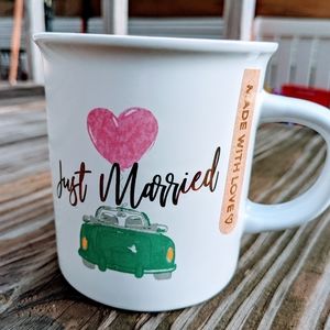 💍Coffee Tea Mug "Just Married"💍by Hazel & Co NWT